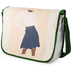 Bonamaison Digitalt tryckt messenger-skolväska med kaki rem för studenter, axelremsväska, kurirväska, axelväska för skolan, skolskolstarten, storlek: 29 x 36 cm, flerfärgad, Messenger skolväska Bonamaison Digitalt tryckt messenger-skolväska med kaki rem för studenter, axelremsväska, kurirväska, axelväska för skolan, skolskolstarten, storlek: 29 x 36 cm, flerfärgad, Messenger skolväska