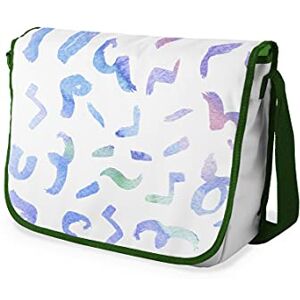Bonamaison Digitalt tryckt messenger skolväska med kaki rem för studenter, axelremsväska, kurirväska, axelväska för skolan, skolskolstarten, storlek: 29 x 36 cm, flerfärgad, Messenger skolväska Bonamaison Digitalt tryckt messenger skolväska med kaki rem för studenter, axelremsväska, kurirväska, axelväska för skolan, skolskolstarten, storlek: 29 x 36 cm, flerfärgad, Messenger skolväska