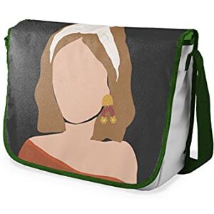 Bonamaison Digitalt tryckt messenger-skolväska med kaki rem för studenter, axelremsväska, kurirväska, axelväska för skolan, skolskolstarten, storlek: 29 x 36 cm, flerfärgad, Messenger skolväska Bonamaison Digitalt tryckt messenger-skolväska med kaki rem för studenter, axelremsväska, kurirväska, axelväska för skolan, skolskolstarten, storlek: 29 x 36 cm, flerfärgad, Messenger skolväska