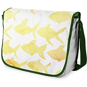 Bonamaison Digitalt tryckt messenger skolväska med kaki rem för studenter, axelremsväska, kurirväska, axelväska för skolan, skolskolstarten, storlek: 29 x 36 cm, flerfärgad, Messenger skolväska Bonamaison Digitalt tryckt messenger skolväska med kaki rem för studenter, axelremsväska, kurirväska, axelväska för skolan, skolskolstarten, storlek: 29 x 36 cm, flerfärgad, Messenger skolväska