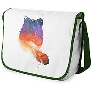 Bonamaison Digitalt tryckt messenger skolväska med kaki rem för studenter, axelremsväska, kurirväska, axelväska för skolan, skolskolstarten, storlek: 29 x 36 cm, flerfärgad, Messenger skolväska Bonamaison Digitalt tryckt messenger skolväska med kaki rem för studenter, axelremsväska, kurirväska, axelväska för skolan, skolskolstarten, storlek: 29 x 36 cm, flerfärgad, Messenger skolväska