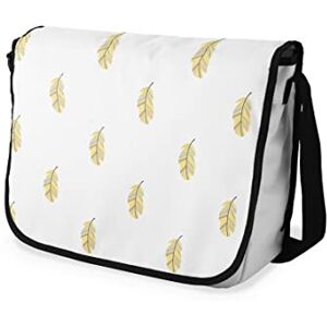 Bonamaison Digitalt tryckt messenger skolväska med svart rem för studenter, axelremsväska, kurirväska, axelväska för skolan, skolskolstarten, storlek: 29 x 36 cm Bonamaison Digitalt tryckt messenger skolväska med svart rem för studenter, axelremsväska, kurirväska, axelväska för skolan, skolskolstarten, storlek: 29 x 36 cm