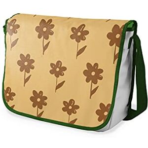 Bonamaison Messenger skolväskor med digitalt tryck med khaki remmar för flickor och pojkar, kurirväskor för elever, axelväskor, storlek: 29 x 36 cm Bonamaison Messenger skolväskor med digitalt tryck med khaki remmar för flickor och pojkar, kurirväskor för elever, axelväskor, storlek: 29 x 36 cm