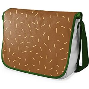 Bonamaison Digitalt tryckt messenger-skolväska med kaki rem för studenter, axelremsväska, kurirväska, axelväska för skolan, skolskolstarten, storlek: 29 x 36 cm Bonamaison Digitalt tryckt messenger-skolväska med kaki rem för studenter, axelremsväska, kurirväska, axelväska för skolan, skolskolstarten, storlek: 29 x 36 cm