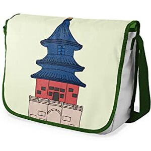 Bonamaison Digitalt tryckt messenger skolväska med kaki rem för studenter, axelremsväska, kurirväska, axelväska för skolan, skolskolstarten, storlek: 29 x 36 cm, flerfärgad, Messenger skolväska Bonamaison Digitalt tryckt messenger skolväska med kaki rem för studenter, axelremsväska, kurirväska, axelväska för skolan, skolskolstarten, storlek: 29 x 36 cm, flerfärgad, Messenger skolväska