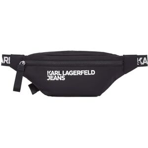 KARL LAGERFELD JEANS , Herr, Essential Nylon Bumbag, Svart, One size KARL LAGERFELD JEANS , Herr, Essential Nylon Bumbag, Svart, One size