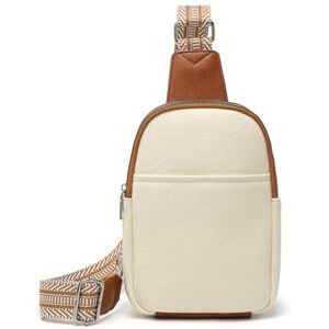 Miss Lulu midjeväska damer, axelväska damer, crossbody bag damer, liten axelväska damer, Beige/brun, Einheitsgröße Miss Lulu midjeväska damer, axelväska damer, crossbody bag damer, liten axelväska damer, Beige/brun, Einheitsgröße