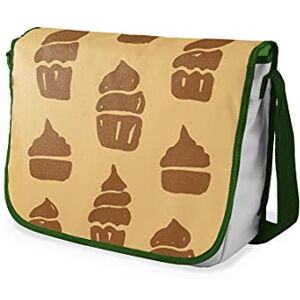 Bonamaison Messenger skolväskor med digitalt tryck med khaki remmar för flickor och pojkar, kurirväskor för elever, axelväskor, storlek: 29 x 36 cm Bonamaison Messenger skolväskor med digitalt tryck med khaki remmar för flickor och pojkar, kurirväskor för elever, axelväskor, storlek: 29 x 36 cm
