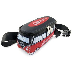BRISA VW Collection – Volkswagen neopren höftväska-magpåse-pengar-bälte crossbody-väska för utomhus och resor T1 Bulli buss-design (röd/svart) BRISA VW Collection – Volkswagen neopren höftväska-magpåse-pengar-bälte crossbody-väska för utomhus och resor T1 Bulli buss-design (röd/svart)