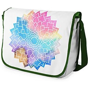 Bonamaison Digitalt tryckt messenger-skolväska med kaki rem för studenter, axelremsväska, kurirväska, axelväska för skolan, skolskolstarten, storlek: 29 x 36 cm, flerfärgad, Messenger skolväska Bonamaison Digitalt tryckt messenger-skolväska med kaki rem för studenter, axelremsväska, kurirväska, axelväska för skolan, skolskolstarten, storlek: 29 x 36 cm, flerfärgad, Messenger skolväska