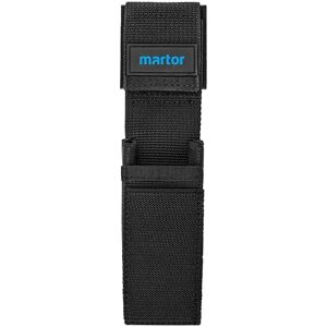 MARTOR bältesväska S för fällknivar, väska med 4 fack för säkerhetsknivar/pennor/saxar, med clips & kardborreband, nylon, svart MARTOR bältesväska S för fällknivar, väska med 4 fack för säkerhetsknivar/pennor/saxar, med clips & kardborreband, nylon, svart