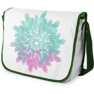 Bonamaison Messenger skolväskor med digitalt tryck med khaki remmar för flickor och pojkar, kurirväskor för elever, axelväskor, storlek: 29 x 36 cm Bonamaison Messenger skolväskor med digitalt tryck med khaki remmar för flickor och pojkar, kurirväskor för elever, axelväskor, storlek: 29 x 36 cm
