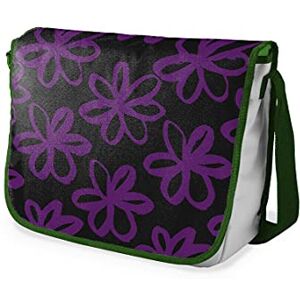 Bonamaison Messenger skolväskor med digitalt tryck med khaki remmar för flickor och pojkar, kurirväskor för elever, axelväskor, storlek: 29 x 36 cm Bonamaison Messenger skolväskor med digitalt tryck med khaki remmar för flickor och pojkar, kurirväskor för elever, axelväskor, storlek: 29 x 36 cm