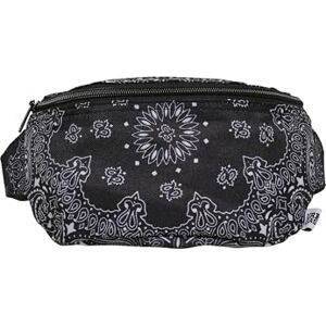 Urban Classics Unisex Bandana Print Hip Bag, svart, en storlek EU, svart, Einheitsgröße Urban Classics Unisex Bandana Print Hip Bag, svart, en storlek EU, svart, Einheitsgröße