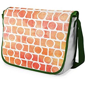 Bonamaison Messenger skolväskor med digitalt tryck med khaki remmar för flickor och pojkar, kurirväskor för elever, axelväskor, storlek: 29 x 36 cm Bonamaison Messenger skolväskor med digitalt tryck med khaki remmar för flickor och pojkar, kurirväskor för elever, axelväskor, storlek: 29 x 36 cm