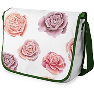 Bonamaison Messenger skolväskor med digitalt tryck med khaki remmar för flickor och pojkar, kurirväskor för elever, axelväskor, storlek: 29 x 36 cm Bonamaison Messenger skolväskor med digitalt tryck med khaki remmar för flickor och pojkar, kurirväskor för elever, axelväskor, storlek: 29 x 36 cm