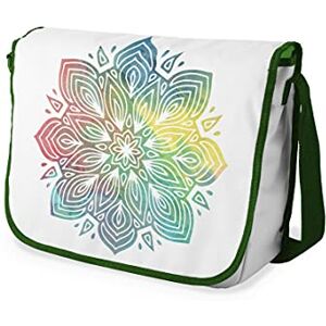 Bonamaison Digitalt tryckt messenger skolväska med kaki rem för studenter, axelremsväska, kurirväska, axelväska för skolan, skolskolstarten, storlek: 29 x 36 cm, flerfärgad, Messenger skolväska Bonamaison Digitalt tryckt messenger skolväska med kaki rem för studenter, axelremsväska, kurirväska, axelväska för skolan, skolskolstarten, storlek: 29 x 36 cm, flerfärgad, Messenger skolväska