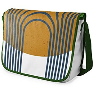 Bonamaison Digitalt tryckt messenger-skolväska med kaki rem för studenter, axelremsväska, kurirväska, axelväska för skolan, skolskolstarten, storlek: 29 x 36 cm, flerfärgad, Messenger skolväska Bonamaison Digitalt tryckt messenger-skolväska med kaki rem för studenter, axelremsväska, kurirväska, axelväska för skolan, skolskolstarten, storlek: 29 x 36 cm, flerfärgad, Messenger skolväska