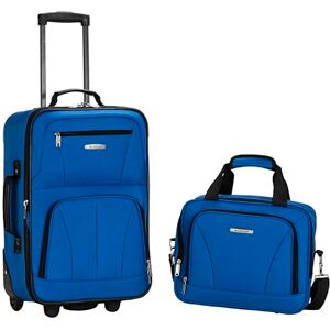 Rockland Fashion Softside upprätt bagageset, BLÅ, En storlek, Mode mjuk sida upprätt bagage set Rockland Fashion Softside upprätt bagageset, BLÅ, En storlek, Mode mjuk sida upprätt bagage set