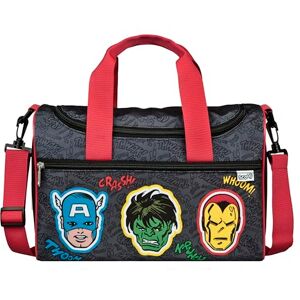Scooli Avengers sportväska för barn 23 x 35 x 16 cm stort huvudfack justerbar axelrem skoltillbehör axelväska Scooli Avengers sportväska för barn 23 x 35 x 16 cm stort huvudfack justerbar axelrem skoltillbehör axelväska