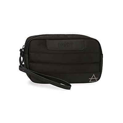 ADEPT Dmas Handväska 24,5x15x6 cms Polyester och PU Svart, Svart, Handväska ADEPT Dmas Handväska 24,5x15x6 cms Polyester och PU Svart, Svart, Handväska