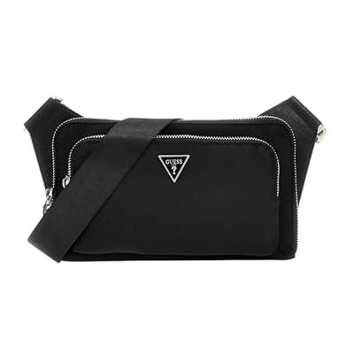 GUESS Herr Mini Väska Milano Bumbag S Svart GUESS Herr Mini Väska Milano Bumbag S Svart