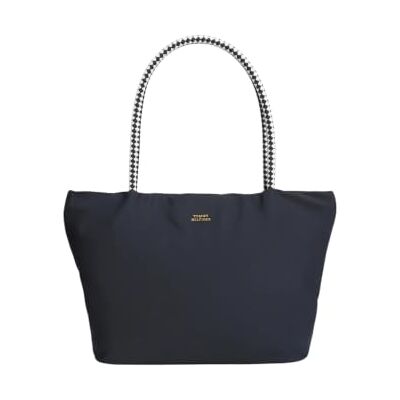 Tommy Hilfiger kvinnor TH MARINA HOBO/TOTE NYLONAW0AW18862, tote, blå, en storlek Tommy Hilfiger kvinnor TH MARINA HOBO/TOTE NYLONAW0AW18862, tote, blå, en storlek