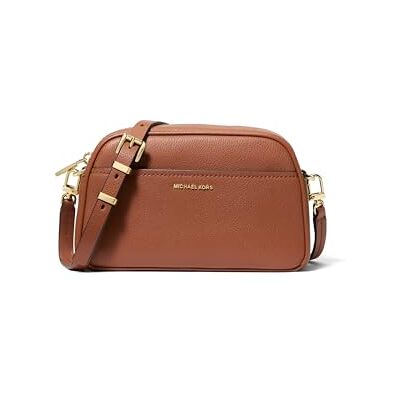 Michael Kors Jet Set liten kamera crossbody väska, Guldton hårdvara/präglad get läder/bagage, 10 liters, Jet Set liten kamera crossbody väska Michael Kors Jet Set liten kamera crossbody väska, Guldton hårdvara/präglad get läder/bagage, 10 liters, Jet Set liten kamera crossbody väska