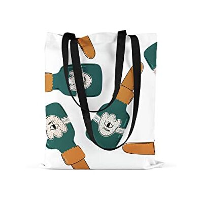 Bonamaison Tote Bag İtryckt med långa svarta handtag, matkasse, shoppingväska, vikbar, kanvasväska, storlek: 48 x 55 cm, flerfärgad, med långa svarta handtag, mångfärgad, med långa svarta handtag Bonamaison Tote Bag İtryckt med långa svarta handtag, matkasse, shoppingväska, vikbar, kanvasväska, storlek: 48 x 55 cm, flerfärgad, med långa svarta handtag, mångfärgad, med långa svarta handtag