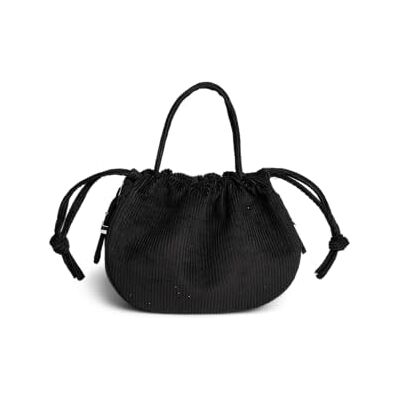 PIECES Pcballoon Corduroy Bag, svart, Einheitsgröße PIECES Pcballoon Corduroy Bag, svart, Einheitsgröße