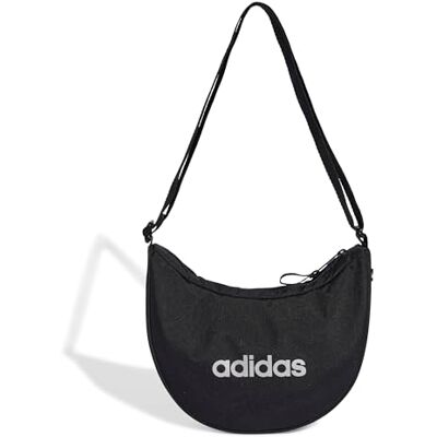 adidas dam Linear Essentials Festival Bag Handbag, Black/White, One size adidas dam Linear Essentials Festival Bag Handbag, Black/White, One size