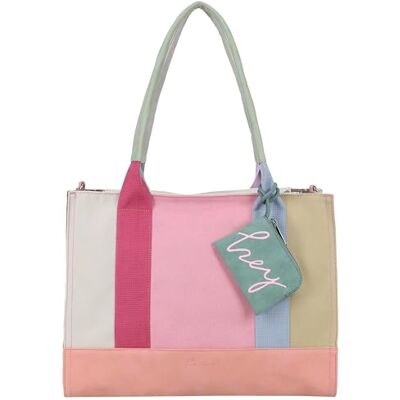 Fritzi aus Preussen Fritzi Tote Shopper begränsad multi shopper bomull mix damer handväska stor vardagsbutik festival väska hänge tygväska canvas shopper 29,5 x 40 x 14 cm, färgglad Fritzi aus Preussen Fritzi Tote Shopper begränsad multi shopper bomull mix damer handväska stor vardagsbutik festival väska hänge tygväska canvas shopper 29,5 x 40 x 14 cm, färgglad