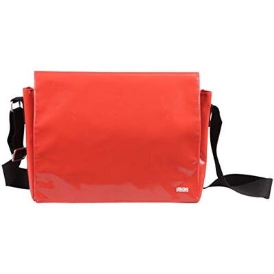 Clairefontaine Suzie Q polyesterbelagd axelväska, 35 x 11 x 24 cm – röd Clairefontaine Suzie Q polyesterbelagd axelväska, 35 x 11 x 24 cm – röd