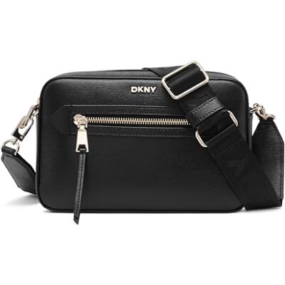 DKNY kvinnors Bryant AVE kameraväska handväska, BLK/guld, Blå/guld DKNY kvinnors Bryant AVE kameraväska handväska, BLK/guld, Blå/guld