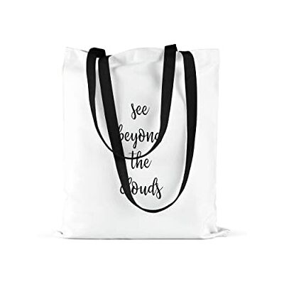 Bonamaison Tote Bag İtryckt med långa svarta handtag, matkasse, shoppingväska, vikbar, kanvasväska, storlek: 48 x 55 cm, flerfärgad, med långa svarta handtag, mångfärgad, med långa svarta handtag Bonamaison Tote Bag İtryckt med långa svarta handtag, matkasse, shoppingväska, vikbar, kanvasväska, storlek: 48 x 55 cm, flerfärgad, med långa svarta handtag, mångfärgad, med långa svarta handtag
