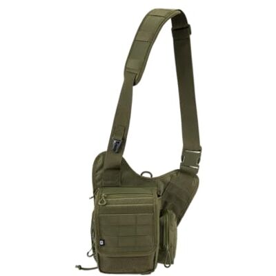 Brandit Travel Side Bag Unisex Axelväska Olive, Oliv, Taille unique, Klassisk Brandit Travel Side Bag Unisex Axelväska Olive, Oliv, Taille unique, Klassisk