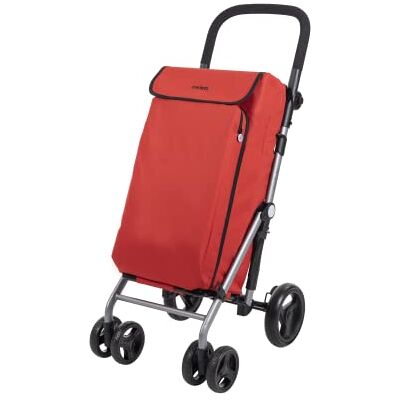 Carlett Lite Duo Lett430 Shoppingvagn Hopfällbar vagn för stormarknad 4 hjul Justerbart styre och säkerhetsbroms Utdragbar väska 48 L Termisk påse 10L Röd Carlett Lite Duo Lett430 Shoppingvagn Hopfällbar vagn för stormarknad 4 hjul Justerbart styre och säkerhetsbroms Utdragbar väska 48 L Termisk påse 10L Röd