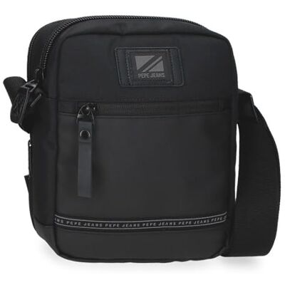 Pepe Jeans Stratford Axelväska Svart 17 x 22 x 7,5 cm Polyester av Joumma Bags, svart, Talla única, Axelremsväska Pepe Jeans Stratford Axelväska Svart 17 x 22 x 7,5 cm Polyester av Joumma Bags, svart, Talla única, Axelremsväska