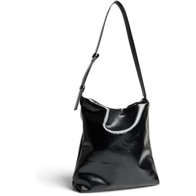 PIECES Pcemma Patent Daily Bag PU PIECES Pcemma Patent Daily Bag PU