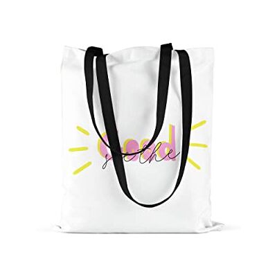 Bonamaison Tote Bag İtryckt med långa svarta handtag, matkasse, shoppingväska, vikbar, kanvasväska, storlek: 48 x 55 cm, flerfärgad, med långa svarta handtag, mångfärgad, med långa svarta handtag Bonamaison Tote Bag İtryckt med långa svarta handtag, matkasse, shoppingväska, vikbar, kanvasväska, storlek: 48 x 55 cm, flerfärgad, med långa svarta handtag, mångfärgad, med långa svarta handtag