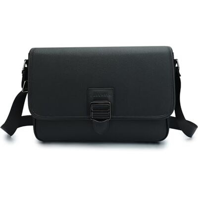 Carlheim Crossbody bag, Cross-Wear Kai, Genuine Leather, Black Carlheim Crossbody bag, Cross-Wear Kai, Genuine Leather, Black