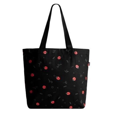 Eco Right Ecoright Shoulder Bag, Canvas Shopper Bag, Casual Handväska, Stor Axelväska med Inner Pocket for School, Work Bag, Women's Bag, Sparrow Natural & Black, Verktyg, Lady Bird Beetle-(pack Of 20), Taglia Eco Right Ecoright Shoulder Bag, Canvas Shopper Bag, Casual Handväska, Stor Axelväska med Inner Pocket for School, Work Bag, Women's Bag, Sparrow Natural & Black, Verktyg, Lady Bird Beetle-(pack Of 20), Taglia
