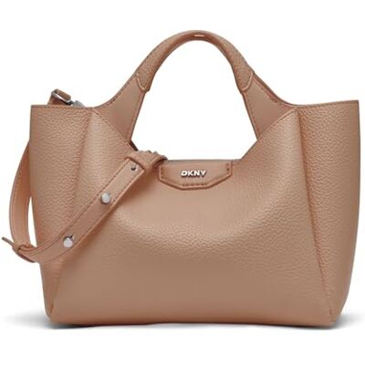 DKNY Willa Mini Satchel, 100% polyuretan dam, S, Cappuccino, S DKNY Willa Mini Satchel, 100% polyuretan dam, S, Cappuccino, S