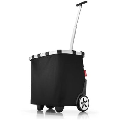 reisenthel carrycruiser i svart – bärbar shoppingvagn med robust aluminiumram, axelrem och avtagbar innerficka i nät – tillverkad av vattenavvisande material, svart, Unica, djupsvart reisenthel carrycruiser i svart – bärbar shoppingvagn med robust aluminiumram, axelrem och avtagbar innerficka i nät – tillverkad av vattenavvisande material, svart, Unica, djupsvart