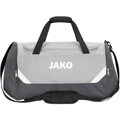 JAKO Unisex sportväska, ikonisk, mjuk grå/antarlampa, S JAKO Unisex sportväska, ikonisk, mjuk grå/antarlampa, S