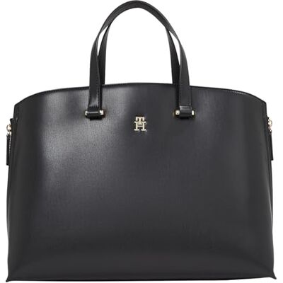 Tommy Hilfiger Dam TH Modern Tote AW0AW17067, Svart, Svart Tommy Hilfiger Dam TH Modern Tote AW0AW17067, Svart, Svart