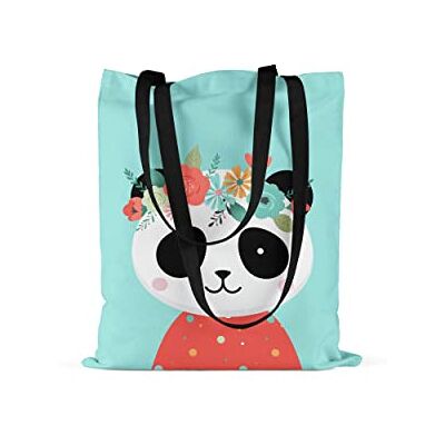Bonamaison Tote Bag İtryckt med långa svarta handtag, matkasse, shoppingväska, vikbar, kanvasväska, storlek: 48 x 55 cm, flerfärgad, med långa svarta handtag, mångfärgad, med långa svarta handtag Bonamaison Tote Bag İtryckt med långa svarta handtag, matkasse, shoppingväska, vikbar, kanvasväska, storlek: 48 x 55 cm, flerfärgad, med långa svarta handtag, mångfärgad, med långa svarta handtag