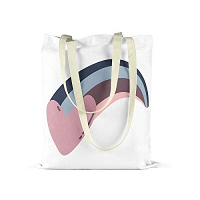 Bonamaison Tryckt handväska, 100% bomull, återanvändbar shoppingväska, miljövänlig, hopfällbar, tygväska med handtag, 48 x 55 cm designad och tillverkad i Turkiet, Flerfärgad, 48x55 Cm, med handtag Bonamaison Tryckt handväska, 100% bomull, återanvändbar shoppingväska, miljövänlig, hopfällbar, tygväska med handtag, 48 x 55 cm designad och tillverkad i Turkiet, Flerfärgad, 48x55 Cm, med handtag