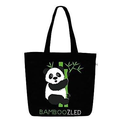 Eco Right Ecoright Axelväska, kanvas shoppingväska väska, casual handväska, stor axelväska med innerficka för skola, arbetsväska, kvinnors sparrov naturlig och svart, verktyg, Bamboozled panda, En Storlek, Eco Right Ecoright Axelväska, kanvas shoppingväska väska, casual handväska, stor axelväska med innerficka för skola, arbetsväska, kvinnors sparrov naturlig och svart, verktyg, Bamboozled panda, En Storlek,