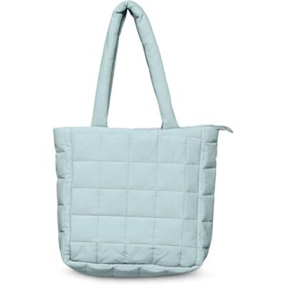 Cecil dam quiltad look shoppingväska, Ljus stark mint, A Cecil dam quiltad look shoppingväska, Ljus stark mint, A
